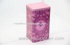 Purple / Pink Gift Metal Tin Box for Festival Lady Products Packing