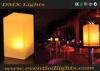 Yellow Cube Cordless Led Table Lamp Decoration Illuminious Color Changing