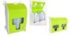 White ABS + Green PE Injection Moulded Component Assembly Chemical Cabinet
