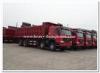 SINOTRUK HOWO A7 Euro2 Dump turck / tipper truck with spare parts red color for clayey samd in wet