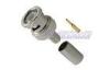 Nickel BNC Coaxial Cable Connectors for TV / Radio with Gold plated