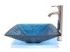 rectangular tempered glass basin