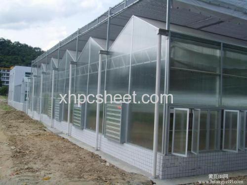 UNQ Hard plastic sheet/polycarbonate four wall sheet of greenhouse