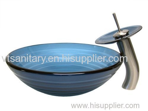 coloured glass washing basin