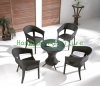 Living room wicker table chair set factory