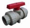 White PP Housing and Red PP Handle Ball Valve Widely Used in Pump