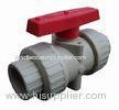 White PP Housing and Red PP Handle Ball Valve Widely Used in Pump