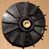 Black PA66 Injection Moulded Plastic Parts Motor / Pump Fan Blades