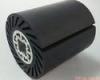 Over Molding Plastic Injection Products Black Rubber Wheel with TPR