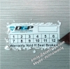 Custom 50x25mm Void Date Sticker If Seal Is Broken Custom Destructive Warranty Sticker Printing