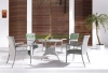 Wicker rattan material table and chairs designs