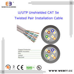 U/UTP unshielded Cat 5e Twisted Pair Installation cable