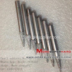 Vacuum brazed diamond grinding head and pins for engraving stone granite and jade