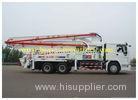 38 meters 6x4 concrete pump truck / truck-mounted pump 1370 mm Feeding Height