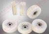 Ivory White Combined Wheel Ceramic Wire Guide Pulley For Coil Winding Machine