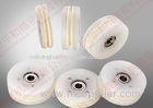 Ivory White Combined Wheel Ceramic Wire Guide Pulley For Coil Winding Machine