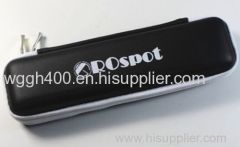 black leather pencil case PE006