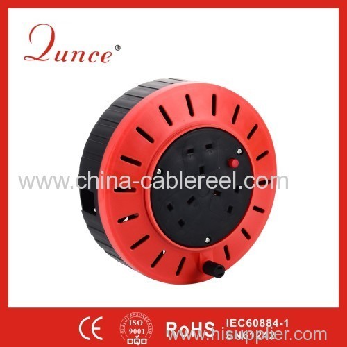 5m 2x1.25 UK socket extension reel 13A 240V