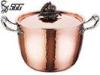Superior 20CM 24CM 26CM Copper Tri Ply Clad Cookware For Hotel / Home