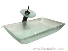Modern Design Tempered Glass Wash Basin