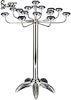 European Style Stainless Steel Candelabra with Fifteen Candle Holders