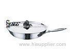 Exquesite Tri-Ply Stainless Steel Cookware Handmade Hammered Surface Pan