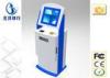 Indoor Stand Alone 19 Inch Bill Payment Kiosk Blue For Tax Collection