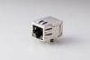 Shielded Magnetic RJ45 Jack Insert Plating 10P 1x1 Port With Led And Spring