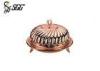 Royal Style Rose Gold Plated Dome Plate Cover with Crown Shaped Cover SCC ZA-010D2