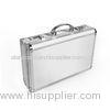 Silver Aluminum Carrying Case / Aluminum Storage Boxes With Metal Lock