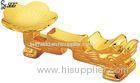 Golden Plated Dragon Shape Stainless Steel Soup Ladle For Hotel / Restaurant