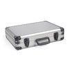 Grey Tool Box Aluminum Hard Vanity Makeup Organizer Carrying Tool Case