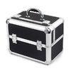 Makeup Storage Box Black Women PVC Cosmetic Case / Aluminum Cosmetic Case 500pcs