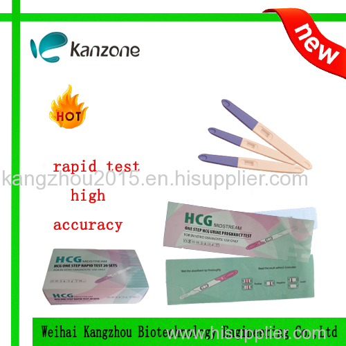 HCG pregnancy test 6.0mm midstream