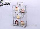 1.5mm Thickness Rectangular Dessert Display Stands with Polished Finish for Festival / Celebration