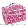 OEM Aluminum Cosmetic Case ABS Makeup Vanity Organizer For Women Rose