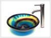 Coloured Glass Washing Basin