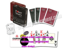 Belgium Copag Plastic Red Poker Stars Marked Poker Cards For Poker Analyzer