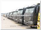 Howo A7 Dump Truck black chassis luxury cabin for Construction / Mine Working with spare parts