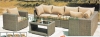 Outdoor corner rattan wicker garden sofa set furniture
