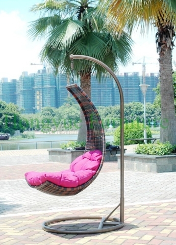 Patio outdoor brown color rattan hammock chairs from China