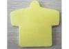 Funny Clothes shape Die Cut Sticky Notes with single color for kids