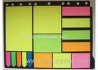 Mixed colors Sticky note set with different sizes PET and paper for office