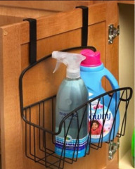 Metal Storage Basket rectangle Twist Over the Cabinet Door