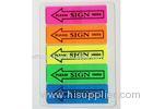 Novelty Tabbed reusable sticky notes repositionable with no marks left