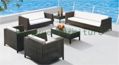 Rattan wicker garden sofa set furniture suppliers outdoor sofas