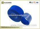 75mm Custom Blue Double Sided Velcro Tape For Fabric / Stitching