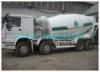 Self Propelled HOWO Concrete Mixer Truck 25 CBM 8X4 white color