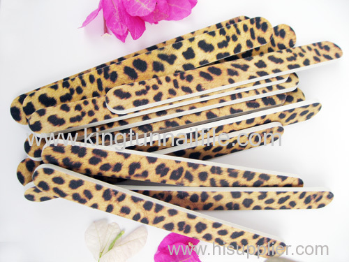 leopard beautiful emery board nail file