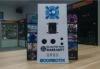 White Acrylic Retail Window Displays For Bluetooth Speaker Laser Engraving